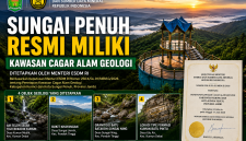 Empat situs geologi Sungai Penuh kini berstatus nasional.