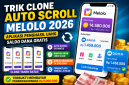 Ilustrasi penggunaan clone dan auto scroll pada aplikasi Melolo 2026. ( Foto AI)