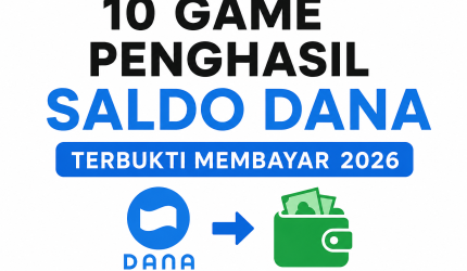 Ilustrasi game penghasil saldo DANA 2026