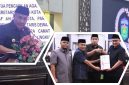 Wako Alfin bersama pimpinan DPRD saat Rapat Paripurna penyampaian Raperda Pertanggungjawaban Pelaksanaan APBD Kota Sungai Penuh Tahun Anggaran 2025. ( Foto Prokopim)