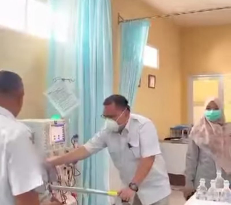 Suasana kegiatan pelayanan kesehatan di RSU MHAT. ( Foto tangkapam layar)