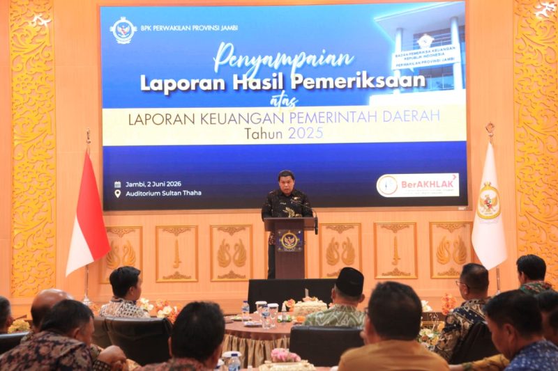 Ketua DPRD Kota Sungai Penuh mengapresiasi raihan Opini WTP ke-14 pada acara penyerahan LHP BPK RI Perwakilan Jambi.