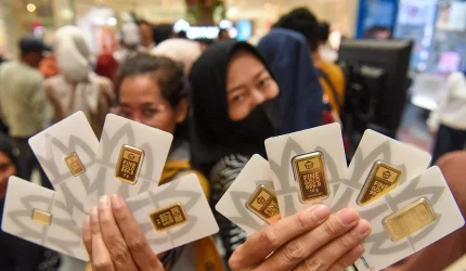 Harga emas Antam hari ini naik menjadi Rp2.770.000 per gram