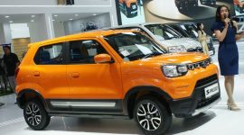 Suzuki S-Presso tampil dengan desain compact bergaya SUV yang stylish dan cocok untuk penggunaan harian di perkotaan.( Foto : Rayhan Haikal/gridoto.com)