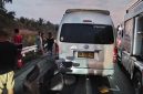 Foto: Hiace saat dievakuasi usai terlibat kecelakaan (Dok Ditlantas Polda Riau)