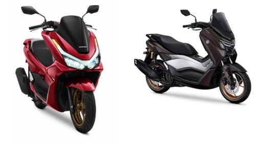 Honda PCX dan Yamaha Nmax. Foto: Dok. Honda-Yamaha