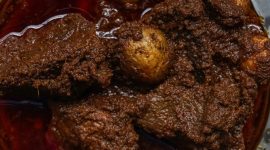 Rendang, kuliner tradisional asal Sumatra Barat. ( Foto Pexels)