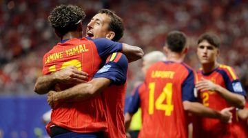 Spanyol menang telak atas Arab Saudi di Piala Dunia 2026. (REUTERS/Claudia Greco)