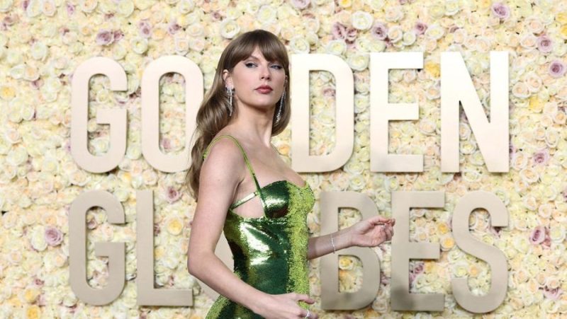 Foto: Taylor Swift menghadiri Penghargaan Golden Globe Tahunan ke-81 di Beverly Hills, California, AS, 7 Januari 2024. (REUTERS/Mike Blake)