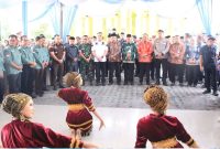 Wakil Ketua II DPRD Kota Sungai Penuh Emrizal menghadiri Sosialisasi Akbar Pencegahan Radikalisme dan Perundungan di Sungai Penuh.