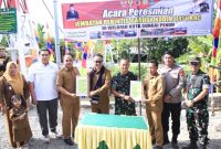 Ketua DPRD Kota Sungai Penuh Hutri Randa menghadiri peresmian Jembatan Perintis Garuda di Desa Mekar Jaya, Kecamatan Tanah Kampung.