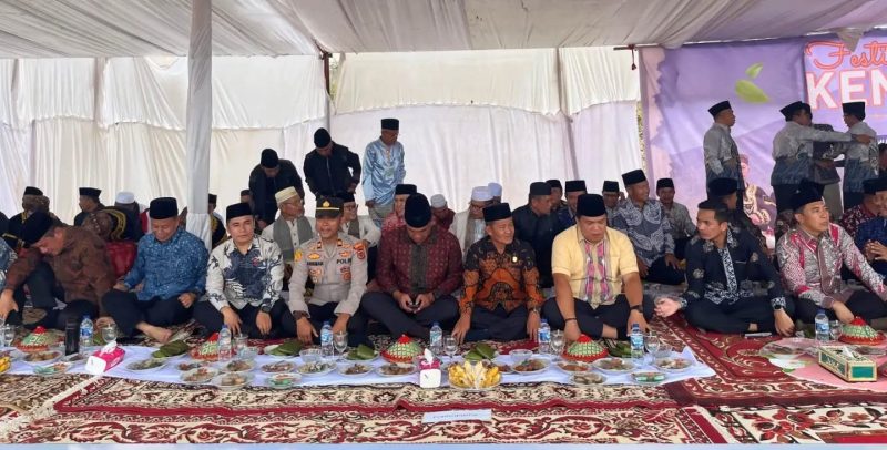 Ketua DPRD Kota Sungai Penuh Hutri Randa menghadiri Festival Kenduri Sko Lima Desa di Tanjung Pauh Mudik, Kerinci, Minggu (5/7/2026).