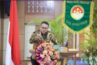 Wali Kota Sungai Penuh Alfin menghadiri pengukuhan pengurus Dharma Wanita Persatuan (DWP) Kota Sungai Penuh masa bakti 2024–2029, Kamis (23/7).