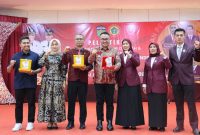 Wako Alfin menghadiri pelantikan pengurus DPD PPNI Kota Sungai Penuh periode 2026–2031, Sabtu (25/7).