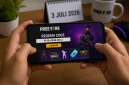 Ilustrasi pemain Free Fire menukarkan kode redeem untuk memperoleh hadiah gratis. ( Foto AI)