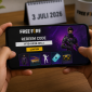 Ilustrasi pemain Free Fire menukarkan kode redeem untuk memperoleh hadiah gratis. ( Foto AI)