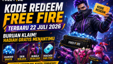 .Ilustrasi kode redeem Free Fire (FF) terbaru dengan berbagai hadiah gratis dari Garena.
