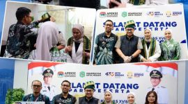 Wali Kota Sungai Penuh Alfin tiba di Bandara Kualanamu, Medan, untuk menghadiri Rakernas APEKSI 2026.