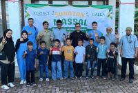 Puluhan anak mengikuti Sunatan Massal Gratis yang digelar PT Kerinci Merangin Hidro di kawasan PLTA sebagai bagian dari program CSR perusahaan.