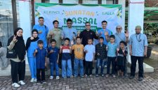Puluhan anak mengikuti Sunatan Massal Gratis yang digelar PT Kerinci Merangin Hidro di kawasan PLTA sebagai bagian dari program CSR perusahaan.