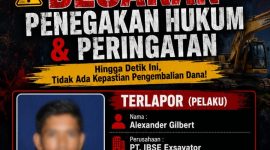 Jeky Mid Chendra mendesak Polda Jambi menuntaskan laporan dugaan penipuan alat berat.