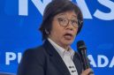 Wakil Kepala BGN Agustina Arumsari mengungkap temuan SPPG yang memiliki dua rekening virtual saat konferensi pers di Jakarta.(Foto : CNN Indonesia/ Dela Naufalia)