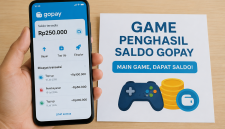 Ilustrasi game penghasil saldo GoPay. 