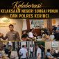 Kapolres Kerinci bersama Kajari Kerinci saat memperkuat sinergi penegakan hukum di Kantor Kejaksaan Negeri Kerinci. ( Foto Polres Kerinci)