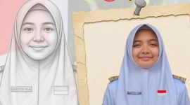 Siswi SMAN 1 Solok Selatan masuk nominasi nasional Paskibraka. ( Foto istimewa)