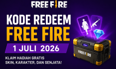 Kode Redeem Free Fire Terbaru 1 Juli 2026 Masih Aktif