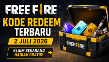 Ilustrasi kode redeem FKode redeem FF terbaru 2 Juli 2026
