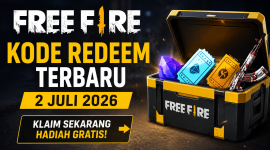 Ilustrasi kode redeem FKode redeem FF terbaru 2 Juli 2026