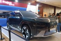 Direktur Utama Pindad Sigit Puji Santoso menegaskan perusahaan fokus pada pengembangan mobil nasional, sementara proyek motor listrik nasional digarap pihak lain.(Foto : CNNIndonesia/Rayhand Purnama)