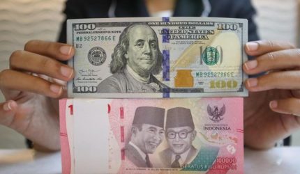 Pergerakan nilai tukar rupiah terhadap dolar AS di pasar keuangan