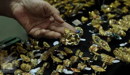 Harga emas perhiasan Raja Emas dan Laku Emas pada Minggu 16 Agustus 2026