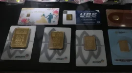 Harga emas Antam, Galeri24, dan UBS di Pegadaian kembali turun pada Sabtu (29/8/2026).(Foto : Liputan6.com/Angga Yuniar)