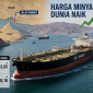 Kapal tanker melintasi Selat Hormuz di tengah ketegangan geopolitik yang mendorong kenaikan harga minyak dunia.