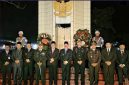 Wali Kota Sungai Penuh Alfin bersama Bupati Kerinci Monadi dan Forkopimda mengikuti Renungan Suci HUT ke-81 RI di TMP Bhakti Semumu, Minggu (16/8/2026).