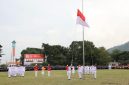 Wali Kota Sungai Penuh bersama jajaran Forkopimda mengikuti Upacara Penurunan Bendera Merah Putih HUT ke-81 RI di Lapangan Merdeka.