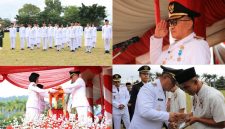 Wali Kota Sungai Penuh Alfin, S.H. memimpin upacara HUT ke-81 Kemerdekaan RI di Lapangan Merdeka, Senin (17/8/2026).