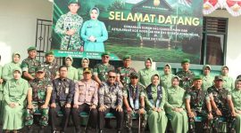 Wali Kota Sungai Penuh Alfin, S.H., foto bersama Danrem 042/Garuda Putih Brigjen TNI Nyamin, S.I.P., M.M.