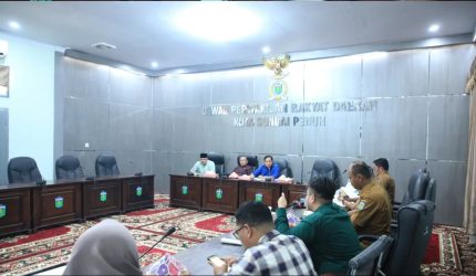 RDP Komisi II DPRD Sungai Penuh membahas distribusi LPG 3 Kg.
