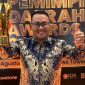 Wali Kota Sungai Penuh Alfin, S.H. menerima Pemimpin Daerah Award 2026 kategori Apresiasi Inovasi Daerah di iNews Tower, Jakarta, Kamis (27/8/2026).