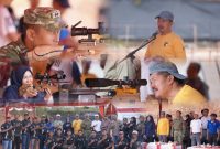 Bupati Kerinci Monadi membuka Kejuaraan Menembak Perbakin Tingkat Provinsi Jambi di Lapangan Tembak Sementara Kabupaten Kerinci, Jumat (28/8/2026). Foto Kerinci Satu