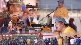 Bupati Kerinci Monadi membuka Kejuaraan Menembak Perbakin Tingkat Provinsi Jambi di Lapangan Tembak Sementara Kabupaten Kerinci, Jumat (28/8/2026). Foto Kerinci Satu