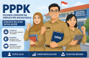 Ilustrasi guru PPPK yang menjalankan tugas dan mengabdi untuk pendidikan Indonesia.(Foto : Ilustrasi AI)