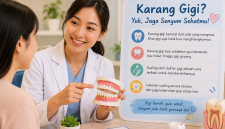 Dokter gigi menjelaskan cara menjaga gigi dan gusi dari karang gigi.