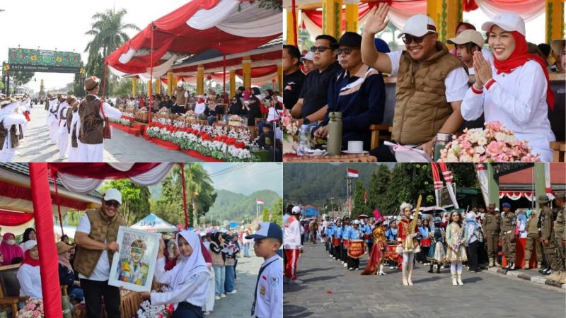 Wali Kota Alfin melepas Pawai Pembangunan dan Barisan Indah HUT RI ke-81.