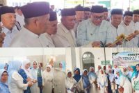 Alfin meresmikan tempat wudhu Masjid Raya Sungai Penuh.