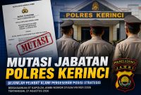 Mutasi pejabat Polres Kerinci.